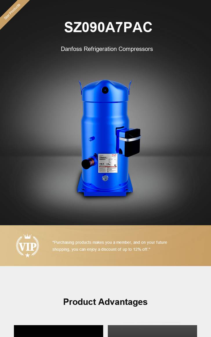 Danfoss Compressor SZ090A7PAC, technical parameters pdf, structure diagram